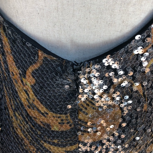 Alberto Malkali Sequin Dress Size Small - Picture 3 of 7